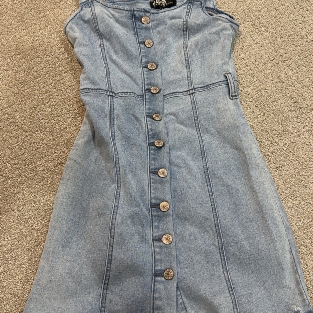 Rewash Blue Denim Mini Dress